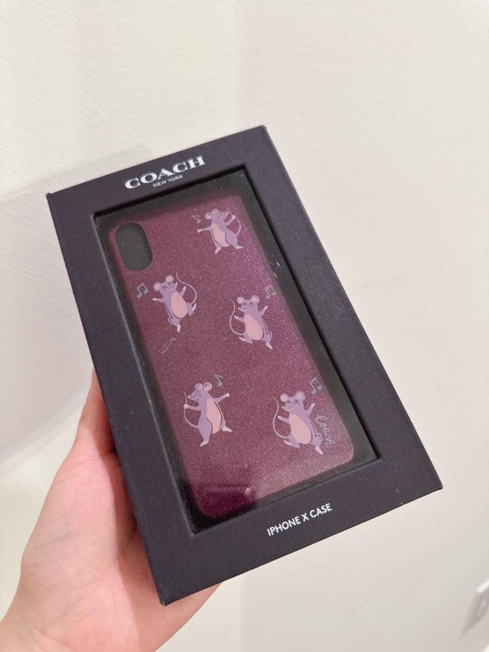 NEW Coach 39327 iPhone X/XS Case with Party Mouse